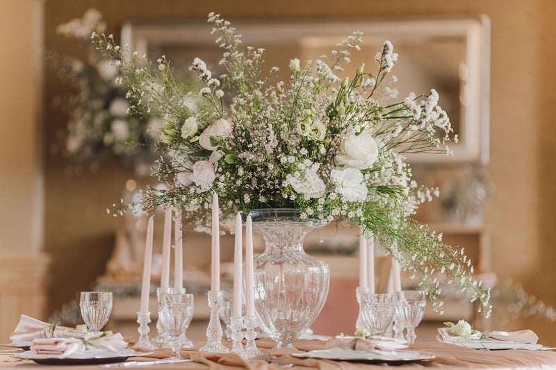 Wedding Table Floral Centerpiece